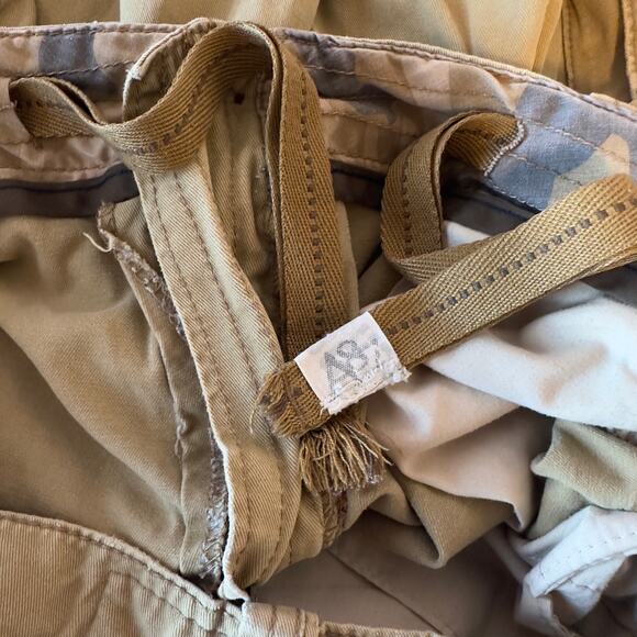 Aeropostale Mens Tan Cargo Shorts Size 34 Pockets Drawstring Utility Casual - Picture 8 of 13